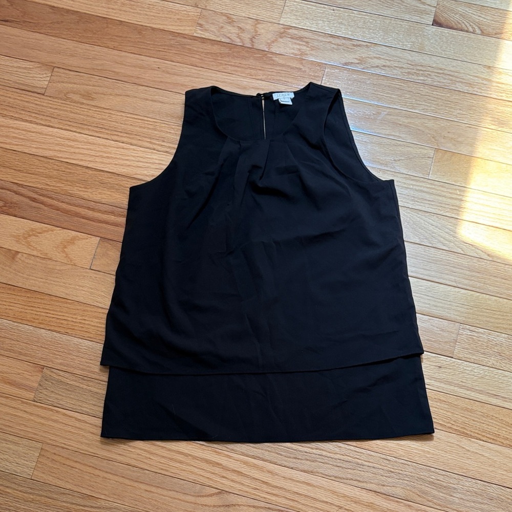 J. Crew Factory Black Sleeveless Blouse